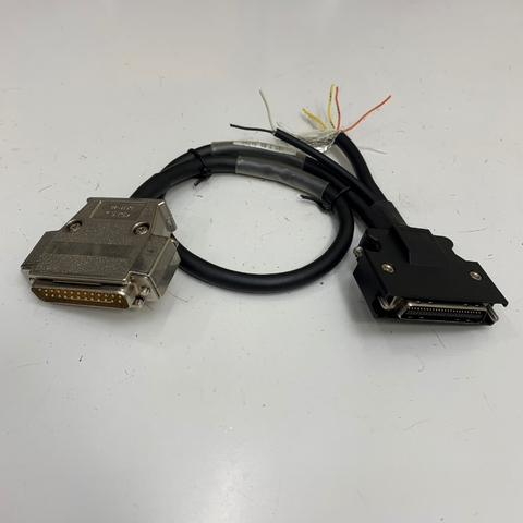 Cáp Tín Hiệu 0.5M Splitter Y Cable Servo Drive CN1 Connector MDR 50 Pin Male to DB25 Male UMAC-G Cable Hitachi