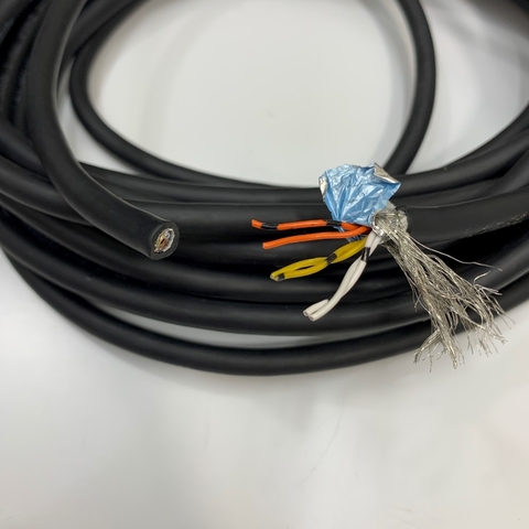 Cáp Tín Hiệu Chống Nhiễu Control Cable 3PR 6 Core x 0.3mm² AWM 2464 VW-1 80C 300V 24AWG OD 6.6mm 1 Meter For Encoder Servo Hàng Original MITSUBISHI Servo Driver