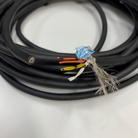 Cáp Tín Hiệu DYDEN 6 Core Robot Wire Cable Conductor E91337 AWM 2464 80C 300V VW-1 LF RMC-SB-KR AWG25/3P Black OD 6.6mm Length 7M