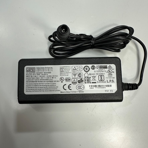 Adapter 19V 3.42A 60W APD Connector Tip Size 6.5mm x 4.4mm For LG, Samsung HD TV LED LCD HDTV