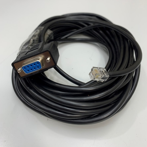 Cáp Lập Trình Dài 10M 33ft Leadshine Stepper Motor Servo Drive Serial Tuning Cable Serial RS232 RJ11 6 Pin 6P6C to DB9 Female Communication Cable Computer