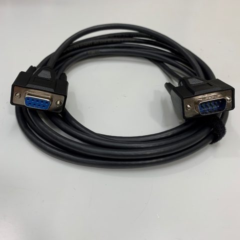 Cáp truyền Dữ Liệu RS232 Dài 3M 10ft Serial DB9 Male to Female Shielded Cable with 28AWG Color Black For Máy Phân Tích Nước Tiểu Human GmbH Combilyzer VA Với Computer