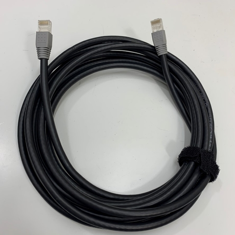 Cáp OEM OP-42211 Keyence SJ-C2H 10 Pin to 10 Pin RJ50 10P10C Ethernet RJ50 Network Patch Cord Color Black Cable For SJ-H036, SJ-H Series and Relay Box Keyence OP-84296 Dài 5M 17ft