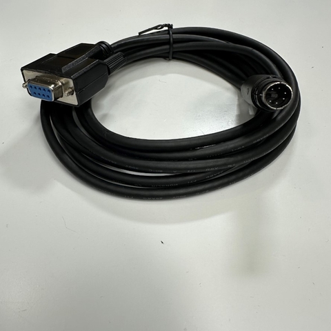 Cáp Lập Trình 3M 10ft LS PLC PMC-310S RS-232C Loader Cable Shielded Connector Mini Din 6 Pin to DB9 Female For LS PLC XGB Series witch Computer Download/upload Communication