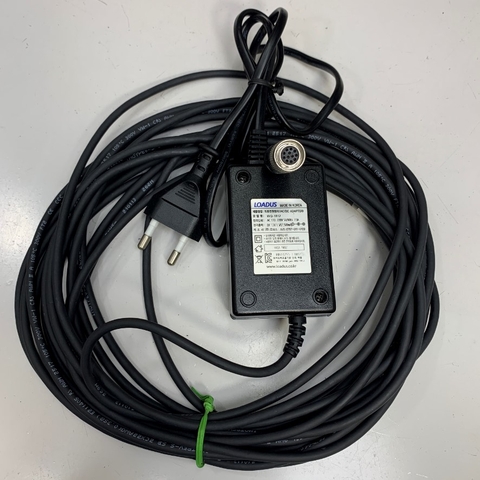Adapter JAI-PWR-R-7M Original 12V 1.5A 18W LOADUS WQ-1812 Connector Size Hirose HR10A-10P-12S(73) 12 Pin Female Dài 7M 23ft For Basler Industrial Camera/Sony CCD Hitachi Industrial Machine Vision Camera