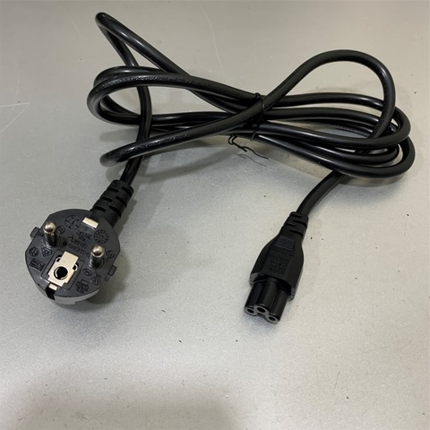 Dây Nguồn I-SHENG PS-023 IS-034 European Schuko Power Cord CEE 7/7 to C5 16A/2.5A 250V 3x.075mm² H05VV-F Cable OD 6.7mm Length 1.8M For TV Led Adapter Laptop