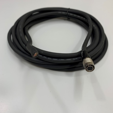 Cáp Hirose I/O & Power Cable Dài 10M Hirose HR10A-7P-6S73 6 Pin Female to 6 Core For Basler AVT GIGE Sony CCD Industrial Camera