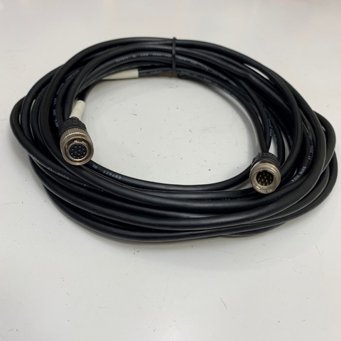 Cáp 7M 24ft Power I/O Cable Hirose 12 Pin Female HR10A-10P-12S(73) to Hirose 12 Pin Male HR10A-10J-12P(73) For Industrial Basler GIGE AVT Camera Sony Hitachi Panasonic CCD
