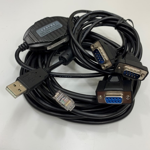 Combo Cáp Dài 11.5M 38ft Cable 943 301-001 Hirschmann Managed Switch V.24 Management Configuration Cable FTDI USB to RJ11 6P6C Communication