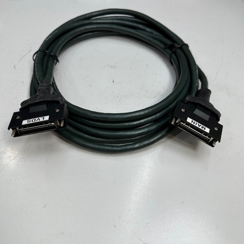 Cáp 5M 17ft Cable Connector MDR 50 Pin Male to Male Pitch 1.27mm Gold Cable LVDS witch Main For Printer Industrial Cable