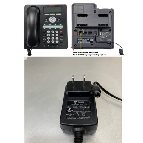 Adapter 5V 2A HOIOTO Connector Size 5.5mm x 2.5mm For Avaya 1600 IP Telephones Avaya 1616, 1603-I IP Phone, Avaya J139, J159, J169, J179