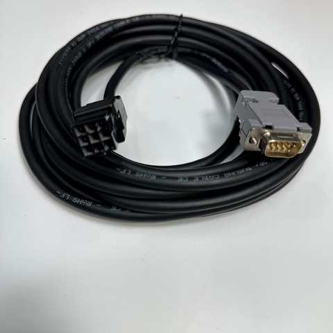 Cáp 15M 50ft Delta Power Encoder Signal Cable ASDBCAEN0015 Connector 1-172161-9 9 Pin to DB9 Male Cable For Delta Servo Drive witch AC Motor Delta