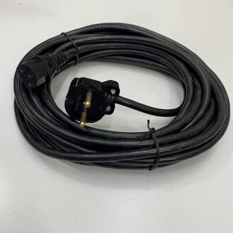 Dây Nguồn Máy Công Nhiệp Dài 8M Korea KSC8305 to C13 Power Cord Schuko CEE7/7 to IEC C13 10A 250V 17AWG 3x1.04mm² Cable OD 7.3mm