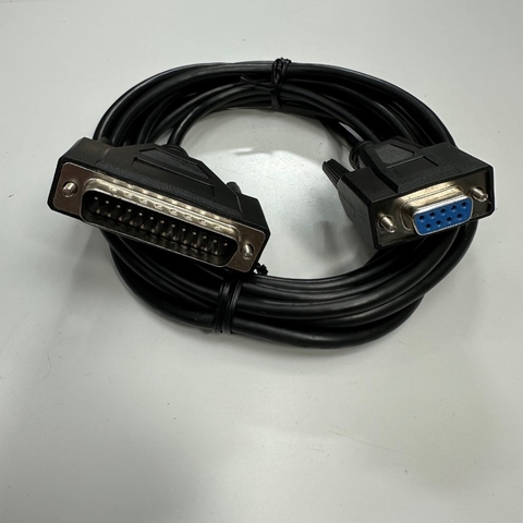 Cáp 3M 10ft RS232-C Communication Shielded Cable DB25 Male to DB9 Female For Fanuc DNC 6 10 11 12 15 Series witch Computer Software Control Cable