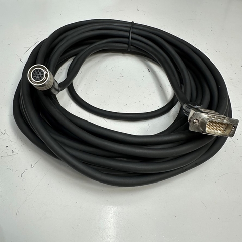 Cáp 8M 26.6ft Cable Connector Hirose HR10A-10P-12P(73) 12 Pin Female to DB15 HD VGA Male Metal Connector For Sony CCD Camera XC-ST50/50CE XC-ST30/30CE