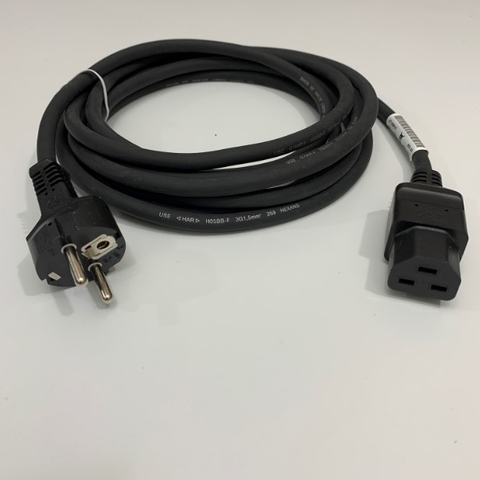 Dây Nguồn Cisco 37-1808-01 AC Power Cord European Schuko CEE 7/7 to C21 16A 250V 3x1.5mm² 16AWG H05BB-F Cable OD 9.0mm Length 4.2M For Máy Chủ Server