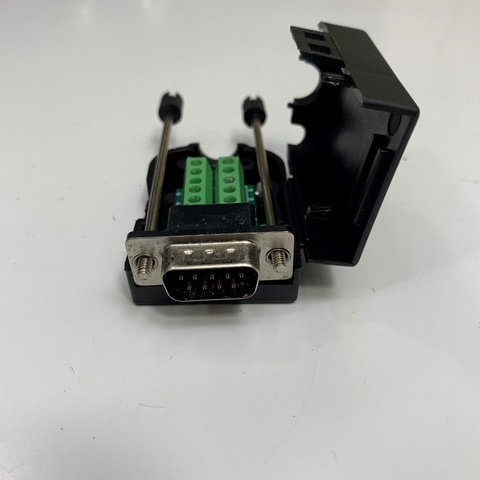 DB9 Male 9 Pin to Screw Terminal Connector Signal Module RS232/RS485 Serial Connector Board with Block Case