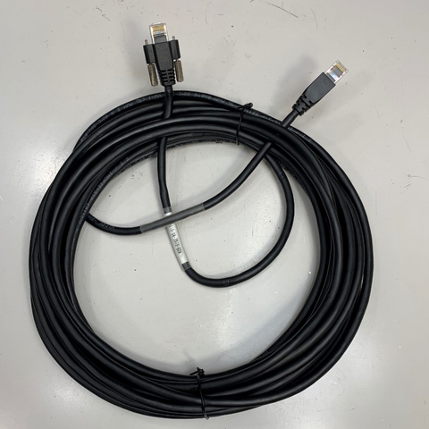 Cáp 10M 30ft KC5-GIGE-NS-010M GigE CAT6 S/STP PoE Power Ethernet RJ45 Screw Locking Cable IMOPEE-STP E211405 4Px24AWG 20276 80℃ 30V VW-1 For Basler Cognex CCD GigE Industrial Vision Camera