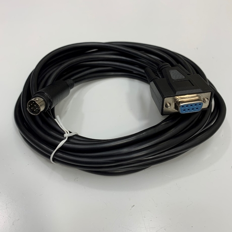 Cáp Lập Trình MT500-FX-3M 10Ft Dài 3M Cable RS-422 Mini Din 8 Pin to DB9 Female For Weinview/Weintek MT500 Series Touch Panel and PLC Mitsubishi FX2N FX1N FX0N Series