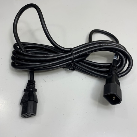 Dây Nguồn E121791 Cabinet Jumper Power Cord Cisco CAB-C13-C14-3.7M Dài 3.7M 12.3ft 13A 250V 16AWG 3x1.31mm² 105°C UL CSA Cable OD 8.0mm Lian Dung For Cisco Catalyst Switch