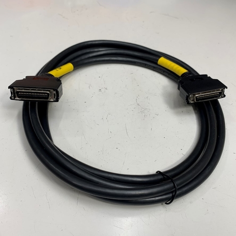 Cáp 2.5M 8.3ft 36P DUAL C/D-PHY-2.5M Connector MDR 36 Pin Male to Male With Latch Clip Pitch 1.27mm Gold Cable 16 Core For I/O Signal Servo Driver Cable