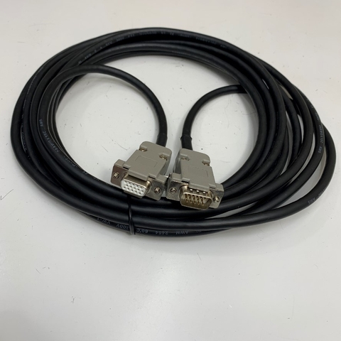 Cáp 5M 17ft Heidenhain 1387 Encoder Cable HD 15 Pin D-Sub VGA Male to Female Connector For Nối Dài Tín Hiệu Cáp Thang Máy Heidenhain 1387 Encoder Step Elevator Rotary Cable