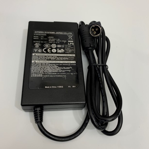 Adapter 24V 2.1A CITIZEN 36AD2 SYSTEMS JAPAN Connector Size 3 Pin Mini Din 10mm For POS Printer Bixolon SRP-350Plus II