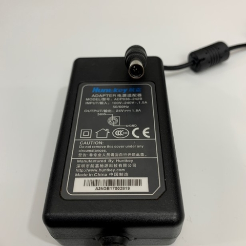 Adapter 24V 1.8A 43W Huntkey Connector Size 6.0mm x 4.0mm For Máy Quét Scan Fujitsu Scanner SP1120, SP1125 , SP1130
