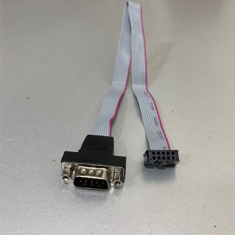Cáp Chuyển Mạch Mainboard IDC Female 10 Pin Flat Ribbon to Serial RS232 DB9 Male Length 28Cm
