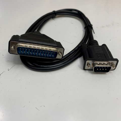 Cáp 1.4M RS232 Cable DB25 Male to DB9 Male Communication Null Modem Cable