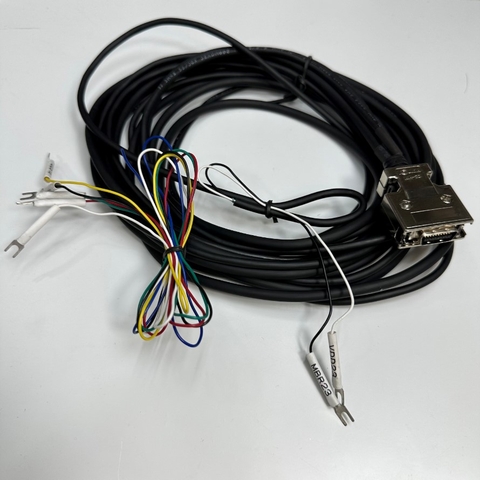 Cáp 4M 13ft Cable Connector IOLINK IMH-20 MDR 20 Pin Male With Latch Clip to 7 Core Wire Open End