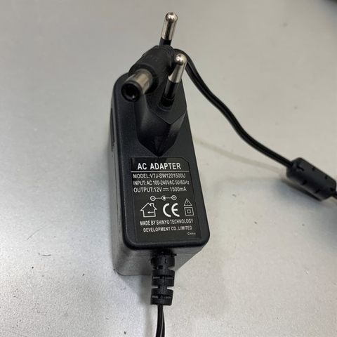 Adapter 12V 1.5A VTJ-SW1201500U Connector Size 5.5mm x 2.1mm