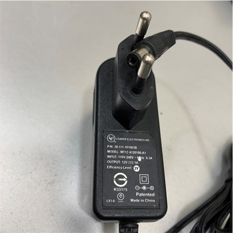 Adapter 12V 1A ITE MU12-G120100-D1 Connector Size 5.5mm x 2.1mm