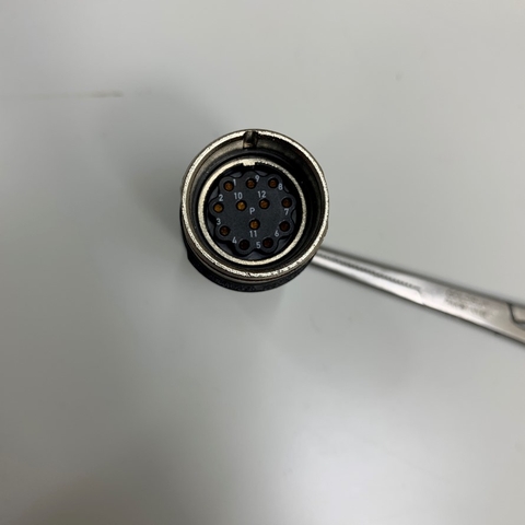 Đầu Jack Original Heidenhain Connector M23 12 Pin Female Straight Crimp Insert Without Contacts For M23 Signal Connector Siemens Servo Encoder Cable 12 Pin Industrial
