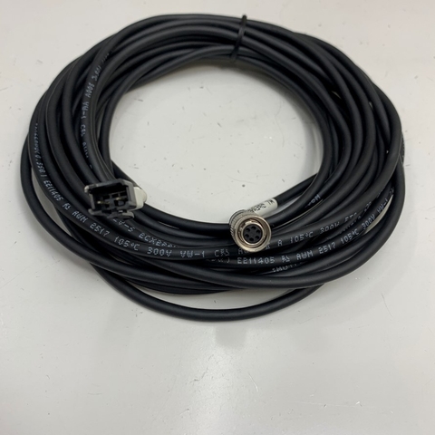 Cáp 7M Power Cable Connector Hirose HR10A-7P-6P(73) 6 Pin Female to 2 Core For Basler AVT GigE Sony CCD Industrial Camera Power Signal Cable