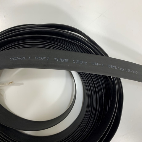 Ống Co Nhiệt Cách Điện PVC Heat Shrink Tubing Black 20mm Flat Width Cable YONGLI SOFT TUBE 125℃ VW-1 DRS Ф40/20 Length 1M