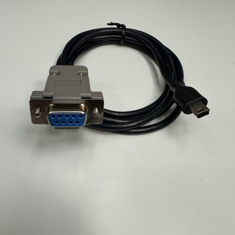 Cáp 1.2M 4ft Shielded Cable Mini USB 5 Pin Male to DB9 Female RS232 Serial For Kiểm Tra Quá Trình Sản Xuất Và Kiểm Tra Sản Phẩm Cuối Cùng Trước Khi Xuất Xưởng