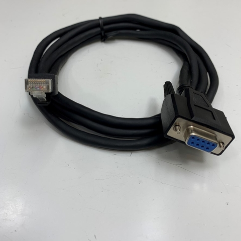 Cáp Điều Khiển RS232 Communication RJ45 to DB9 Female Shielded Cable Dài 1.8M 6ft Connector CN3 Port AC Servo Drive Inovance IS620P Series with Computer