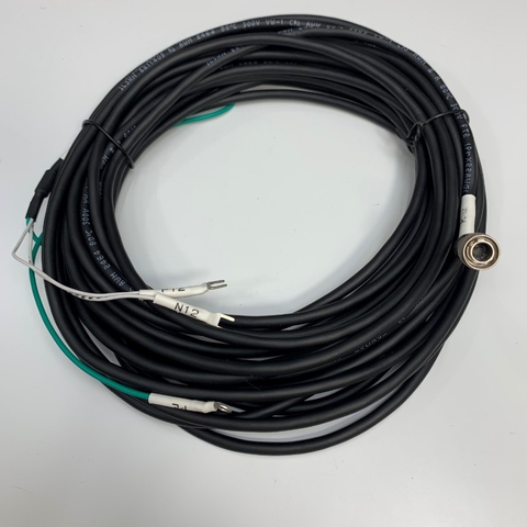 Cáp 10M 33ft Power Cable Connector Hirose HR10A-7P-4P(73) 4 Pin Male to 2 Core Open End + PE For Industrial Camera