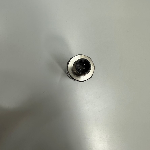 Đầu Jack Binder Connector M12 A-Coded 3 Pin Male Gold Plated Screw Terminal Straight For Industrial Sensor Cable M12 Connector Circular