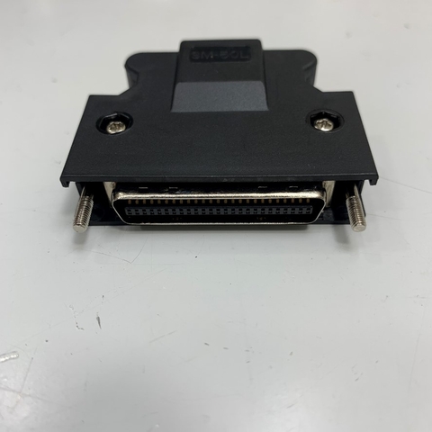 Đầu Jack Original SM-50L Connector 50 Core Pitch 1.27mm Gold Plated SCSI MDR 50 Pin Male With Screw For Servo Motor Driver Yaskawa Panasonic Mitsubishi Delta LS Electric Series Control I/O Cable