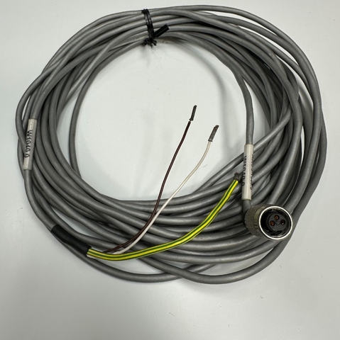 Cáp 7M 23ft W1040.0 Gas Loadlock A360.5-Y360.5 Cable Connector M8 3 Pin A-Code Female to 3 Core