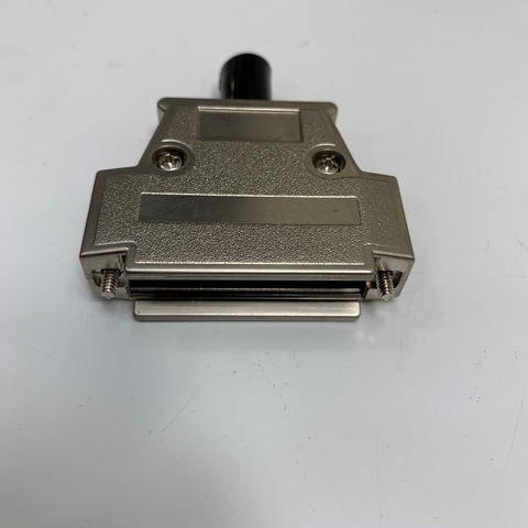 Vỏ Ốp Metal Shell Cover Housing Hood Colour Silver OEM Omron XM2S-2513 For D-Sub 25 Pin Connector Plug 25 Way Panel Mount
