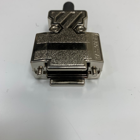 Vỏ Ốp KAS-09DH Metal Shell Cover Housing Hood Colour Silver OEM Omron XM2S-0913 For D-Sub 9 Pin Series Connector Plug 9 Way Panel Mount
