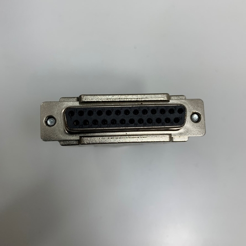 Jack Hàn Chống Oxy Hóa AMP DB25 Female Plug Socket Metal Fe Shell Kit 2 Rows 25 Pin Serial Port Connector D-SUB 25 Gold Plating For Số Hóa Dữ Liệu RS232, RS485, RS422 Serial Communication Cable