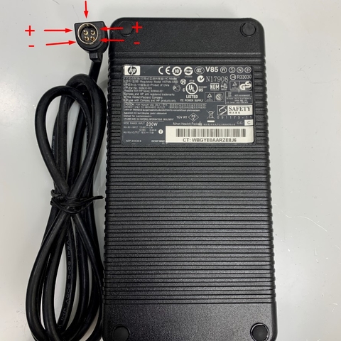 Adapter 19.5V 11.8A 230W HP OEM Bicker ATS200T-P190 Connector Tip Size 4 Pin Mini Din 10mm Plug For Desktop Industrial PC Industrial Computer