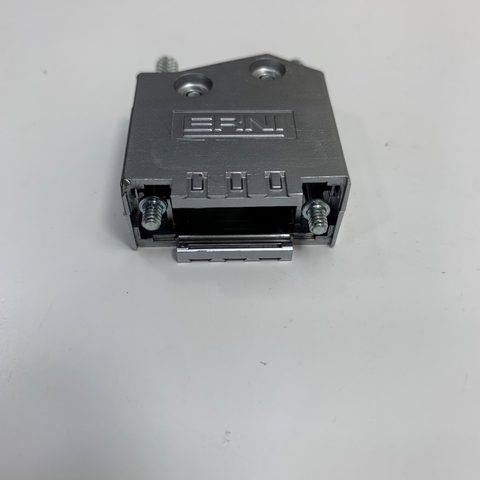 Vỏ Ốp Original ERNI D-Sub DB9 Pin 2-Row/15Pin 3-Row Cover Shell/Hood Housing Metal Plated For D-Sub Connector Plug 9 Way Panel Mount 45 Degree
