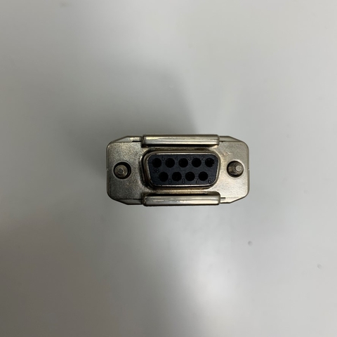 Đầu Jack DDK DB9 Pin Female Connector Cover Shell/Hood Housing Metal Plated For D-Sub Connector Plug 9 Way Panel Mount Serial Port