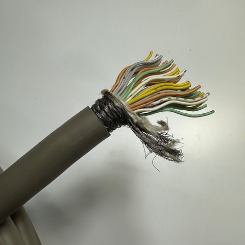 Cáp 11M 36ft Single Cable HITACHI 50 Core x 0.2mm² 24AWG 80°C 300V OD 13mm Gray E41447 STYLE UL2464 VW-1 For Máy Chụp X Quang X-Ray Metal Detectors Industrial I/O Communication