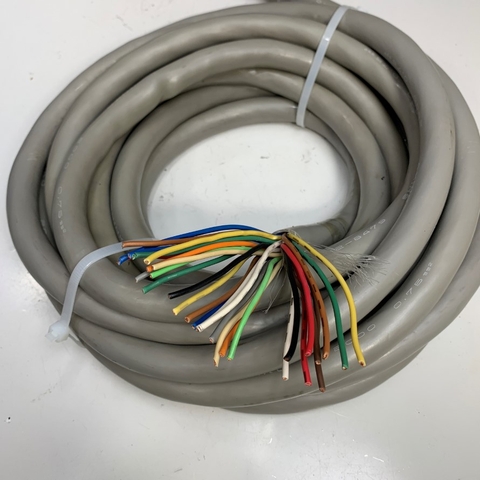Cáp 8M 26ft 12-8479 SHINKO 2000 30 Core x 0.75mm² 18AWG 105°C 300V OD 18mm Gray For Power Cable and Control Robotics, CNC Machines, Industrial Communication
